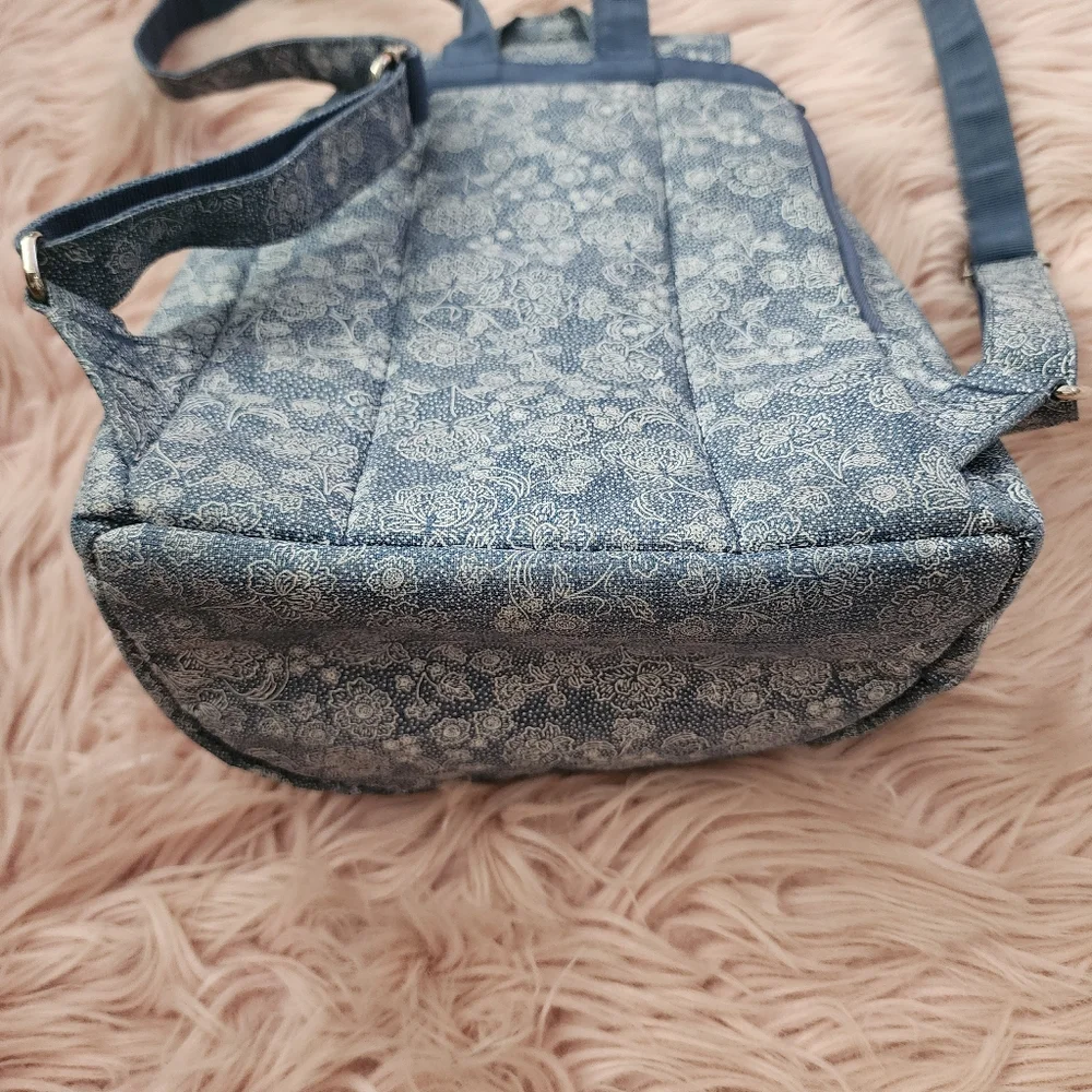 Herschel Supply Co Reid floral denim drawstring flap backpack